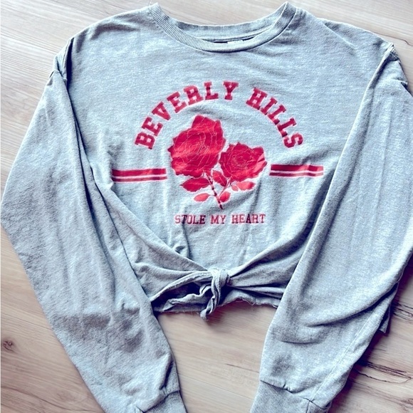 H & M - Divided Beverly Hills Sweatshirt - Beverly Hills stole my heart Size M - Picture 4 of 5